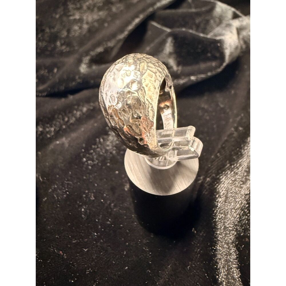 Retired James Avery Sterling Silver Hammered Dome Ring size 3.25 - Picture 4 of 8